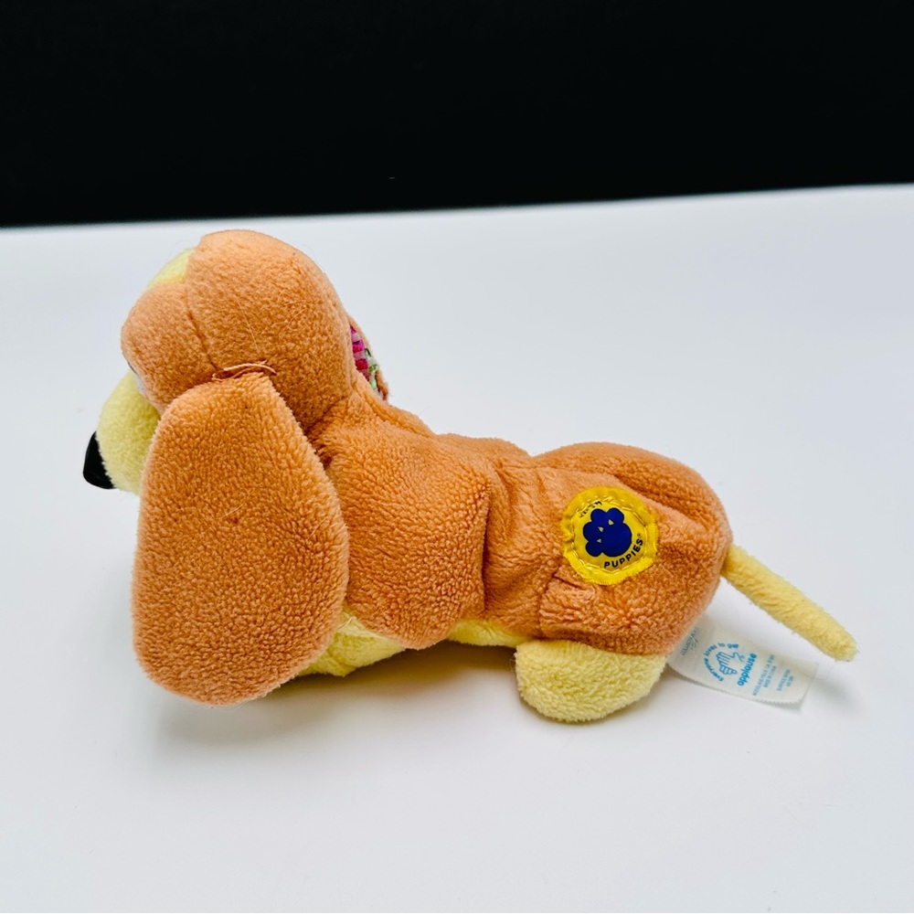 Hush Puppies Basset Hound Soft Stuffed Plush Puppy Dog 6” Beanbag Applause - Picture 4 of 12